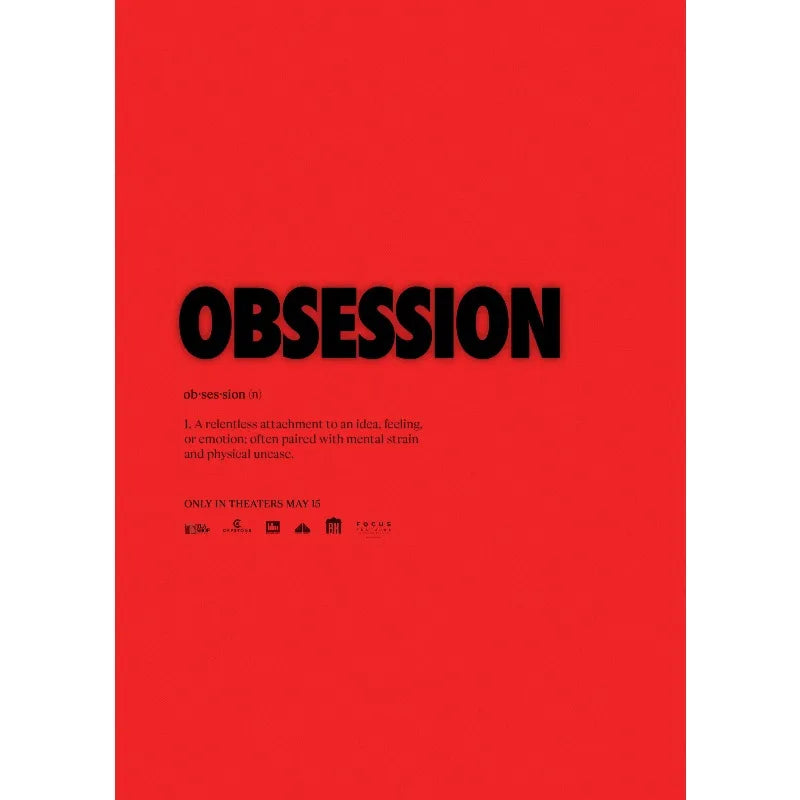 OBSESSION Movie 2026 Horror Gothic Film Aesthetic Poster