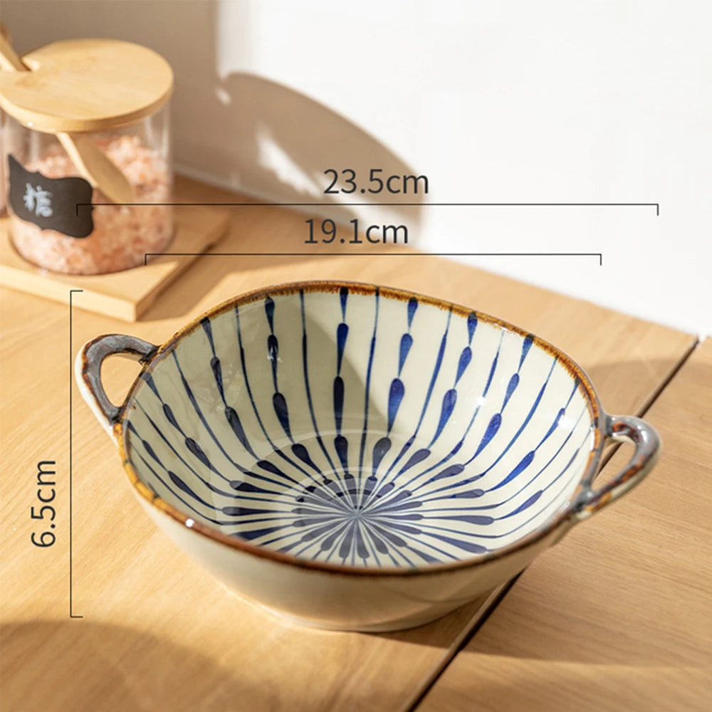 Elegante japanische Suppenschale aus Keramik