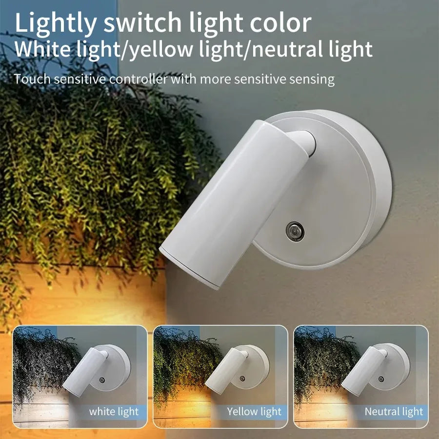 LED-Wandleuchte mit USB-Aufladung