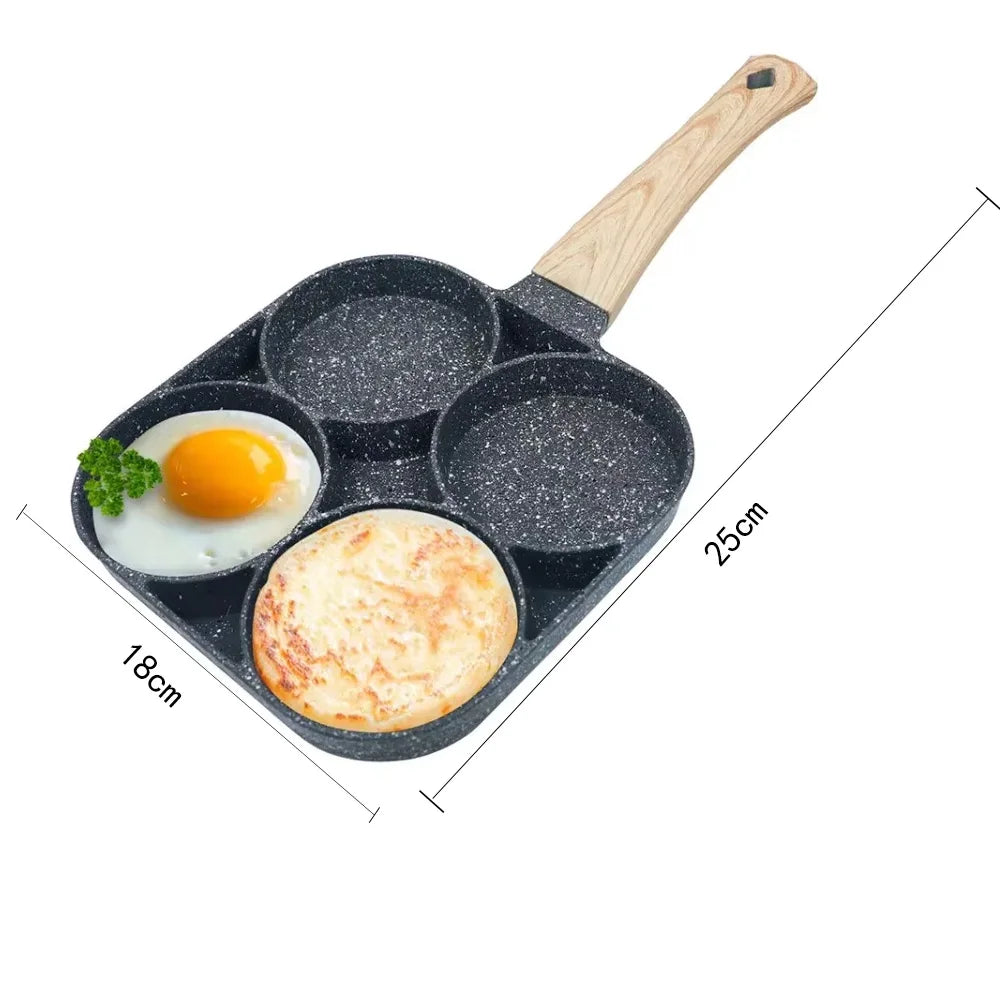 Vielseitige Bratpfanne mit 2 oder 4 Mulden