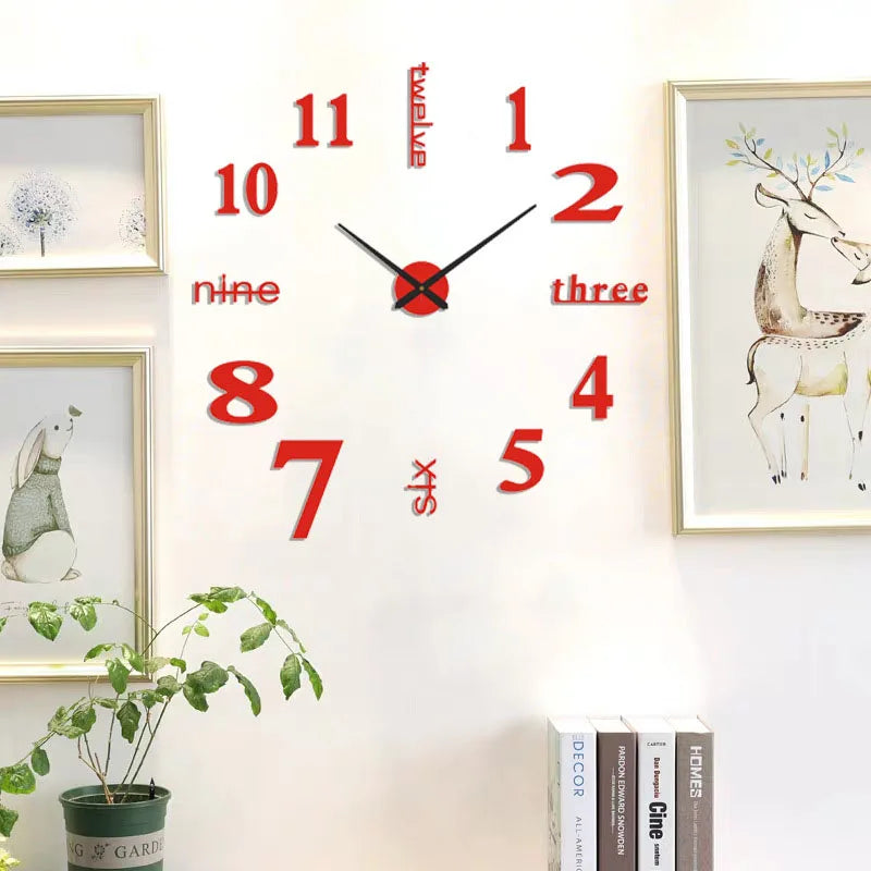 Moderne 3D-Wanduhr aus Acryl