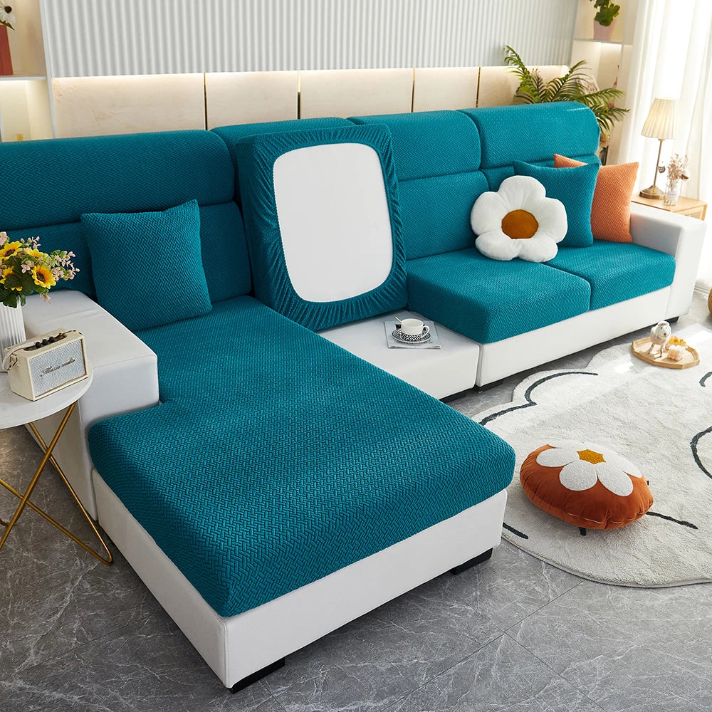 Eleganter Jacquard-Sofaüberzug