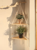Eckregal aus Holz