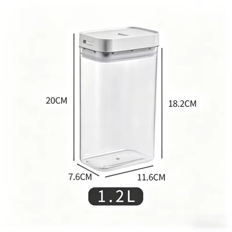 Transparenter Lagerbehälter