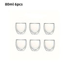6er-Set doppelwandige Gläser, 80ml