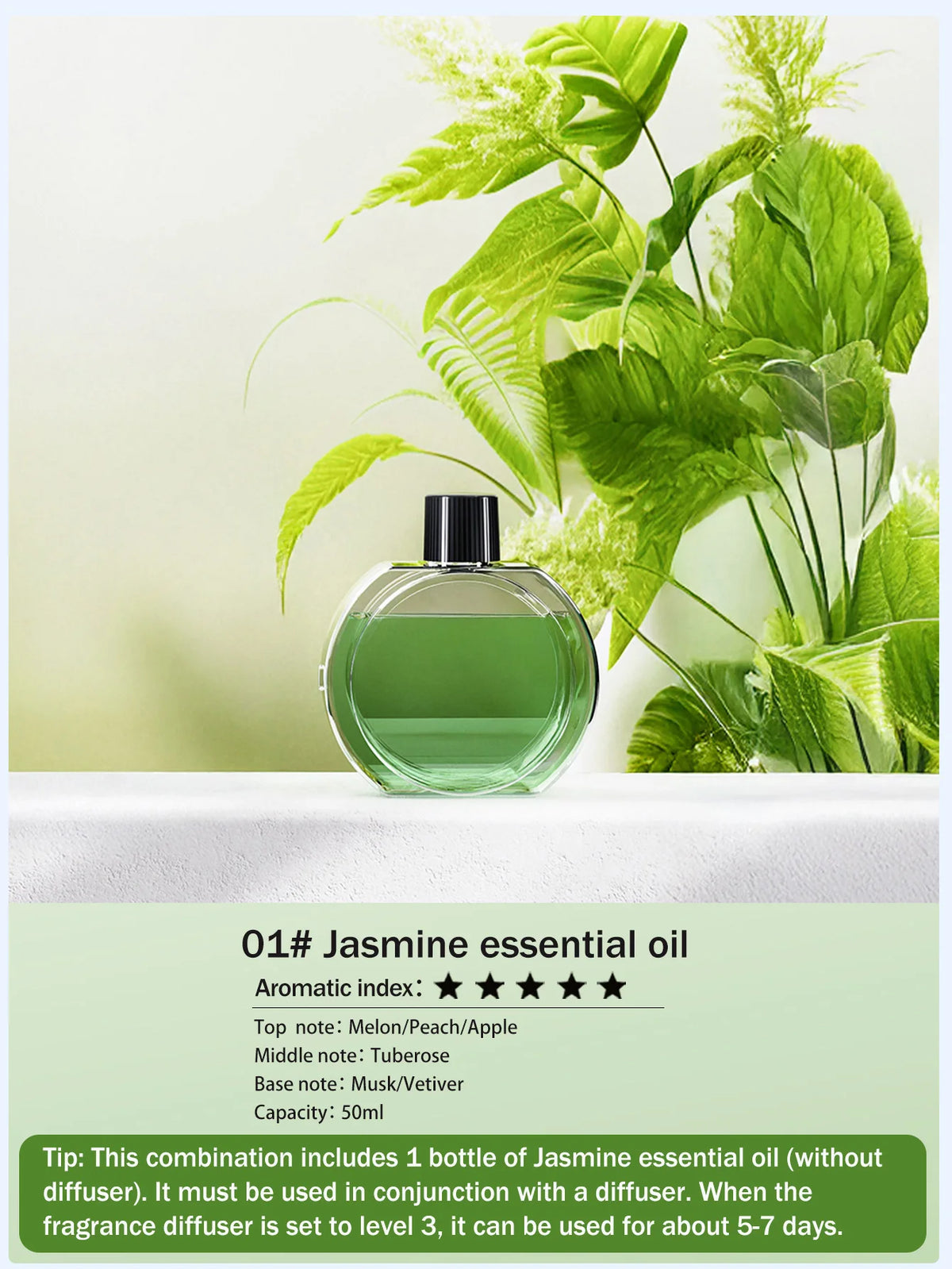 Ultraschall-Aroma-Diffuser mit wiederaufladbarem Akku