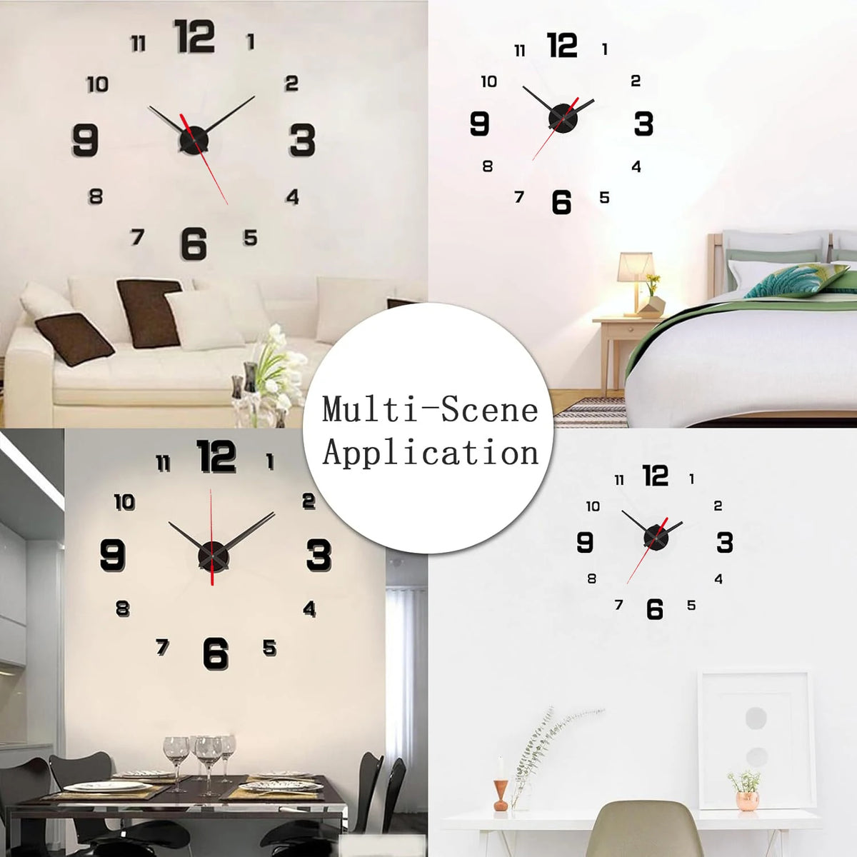Moderne 3D Wanduhr
