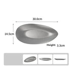 Elegante Edelstahl-Dessertteller