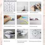 3D Acrylic Wall Clock mit römischen Ziffern