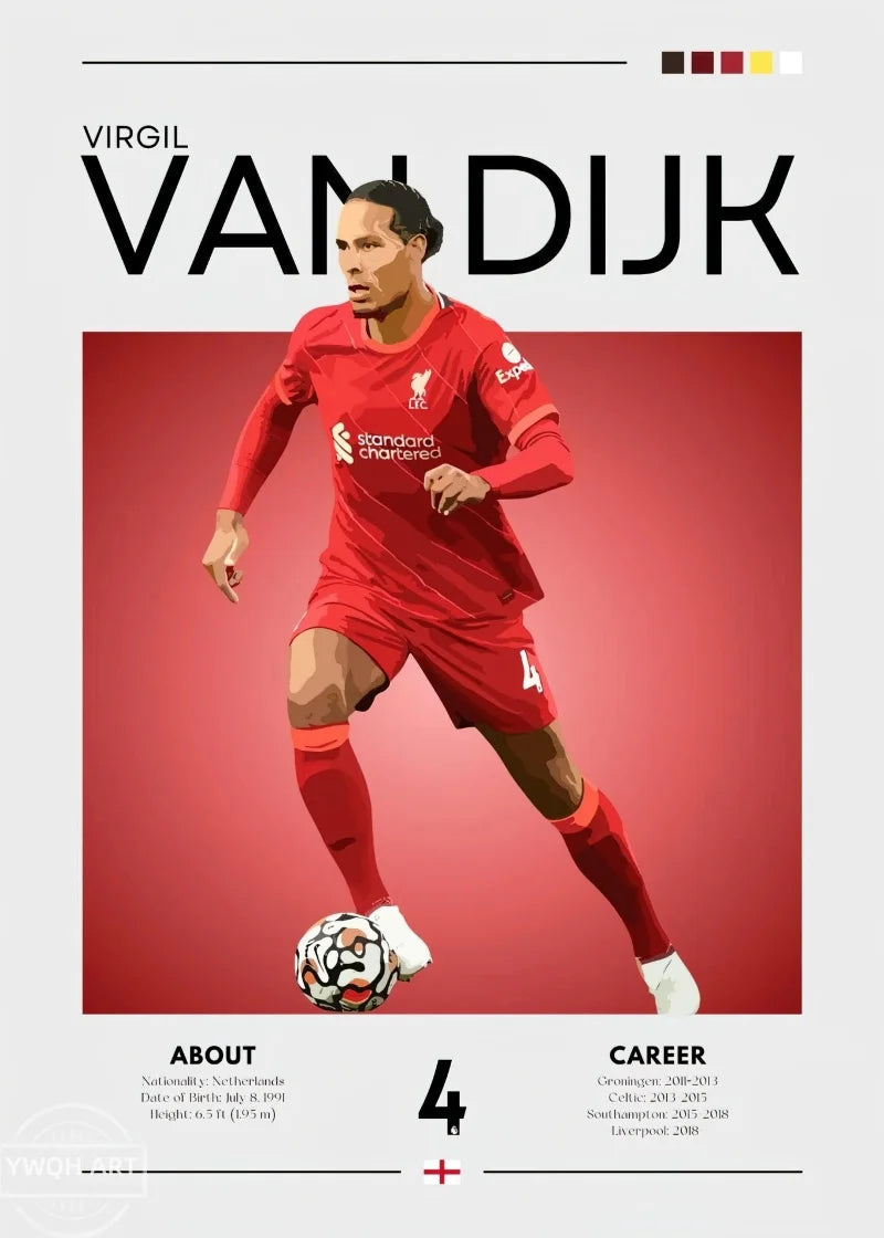 Modernes Fußball-Poster