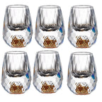 Elegantes Kristallweinglas-Set