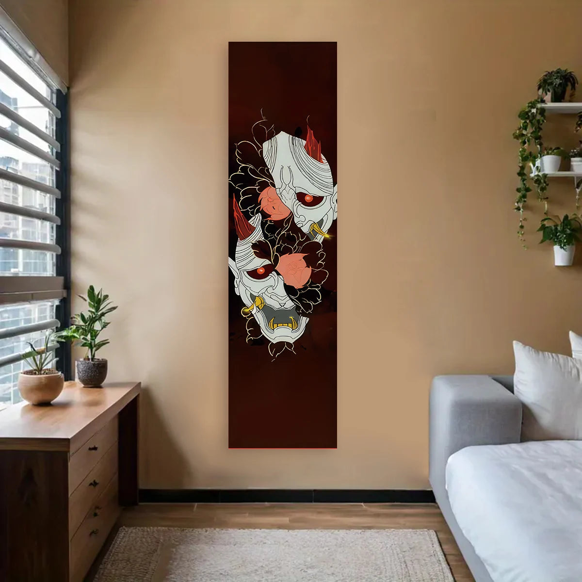 Japanische Wandtapestry mit klassischem Motiv
