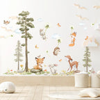 Niedliche Waldtier-Wandsticker