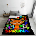 Sprunki Incredibox – Soft, fluffy plush blanket