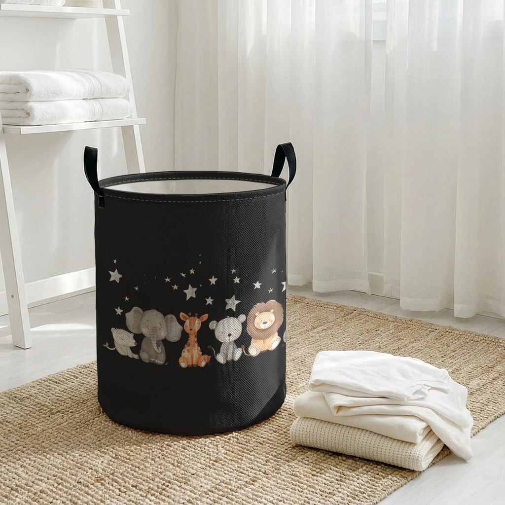 Hochwertige Wäschekorb mit tierischem Design