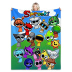 Sprunki Incredibox – Soft, fluffy plush blanket
