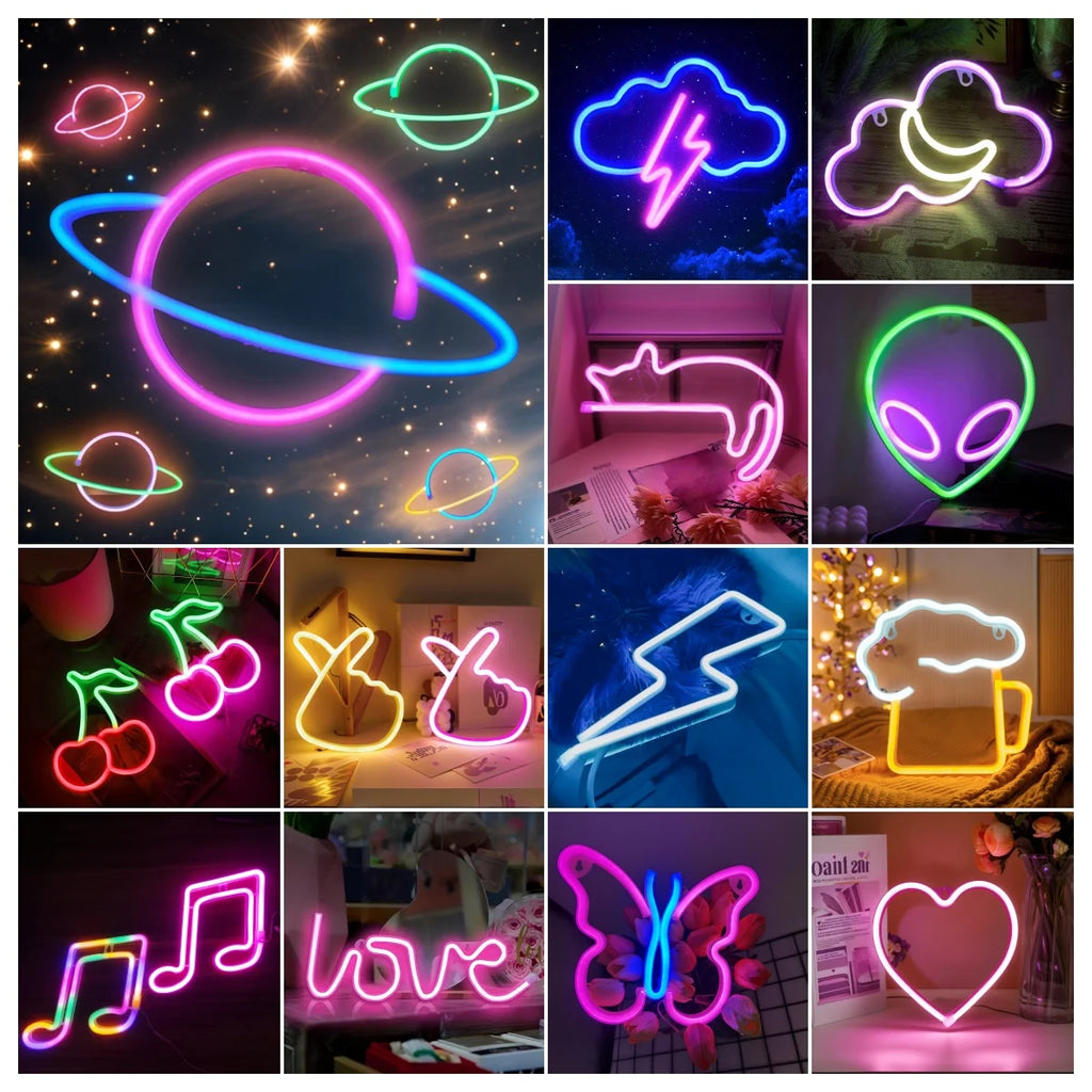 LED Neon Sign – USB oder Batterie betrieben