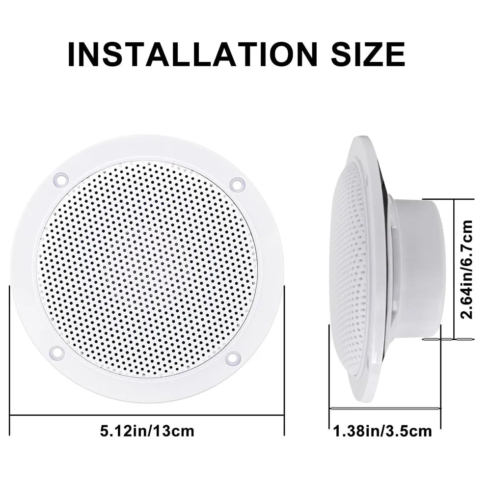 Herdio 4" Wasserdichte Marine-Deckenspprecher