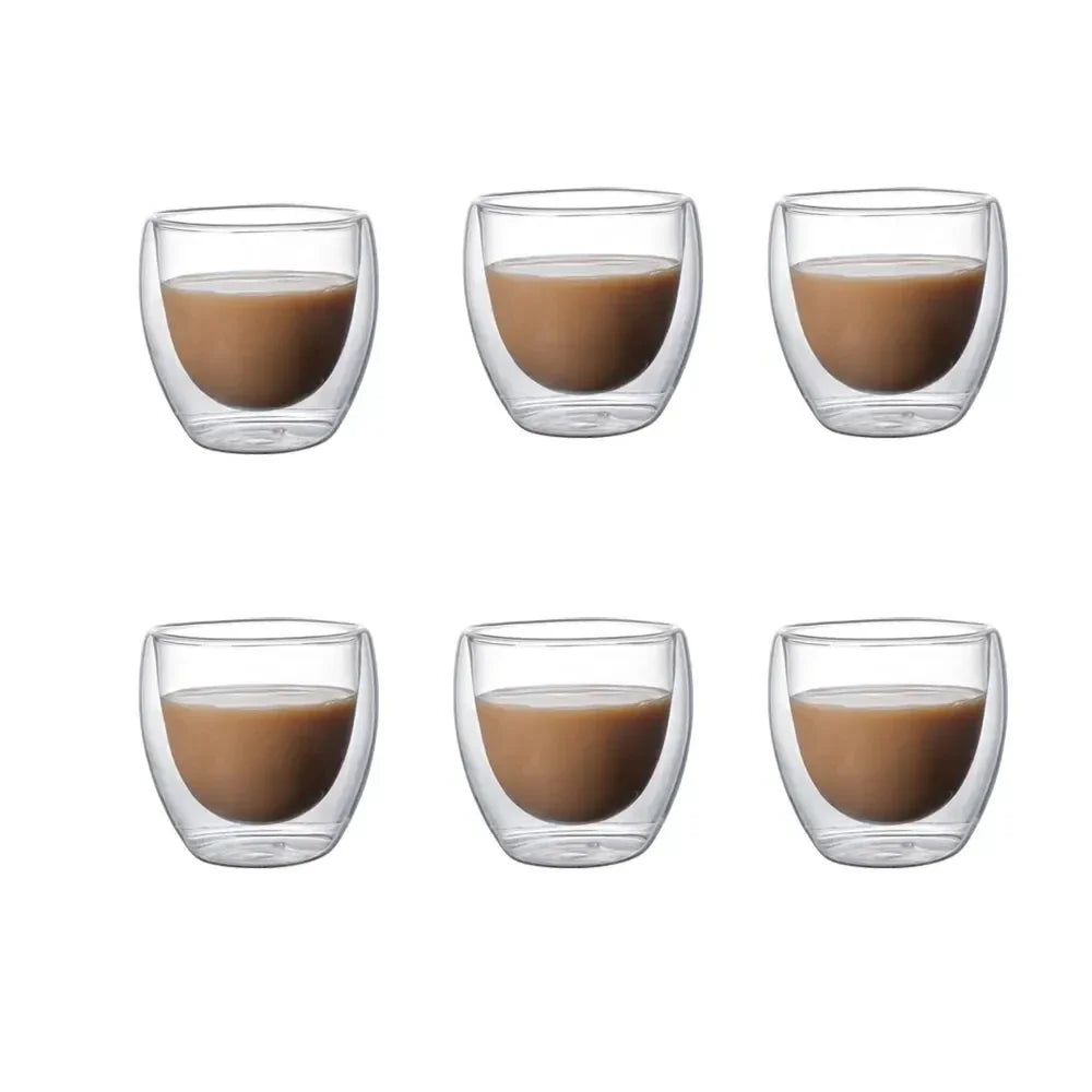 6er-Set doppelwandige Gläser, 80ml