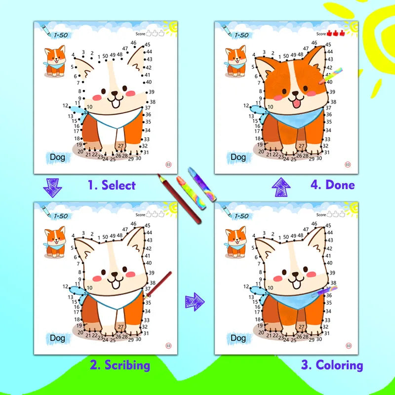 Kreatives Malbuch für Kinder ab 3 Jahren
