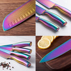BAFENGS Rainbow Knife Set