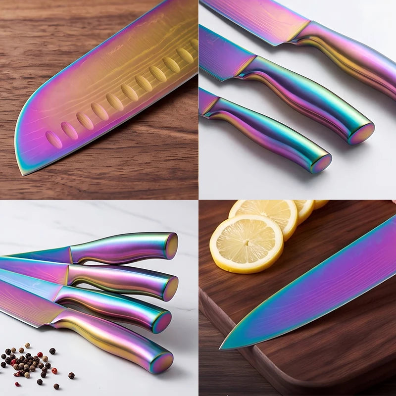 BAFENGS Rainbow Knife Set
