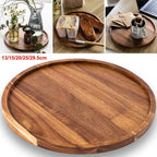 Elegante runde Holzplatte aus hochwertigem Naturholz