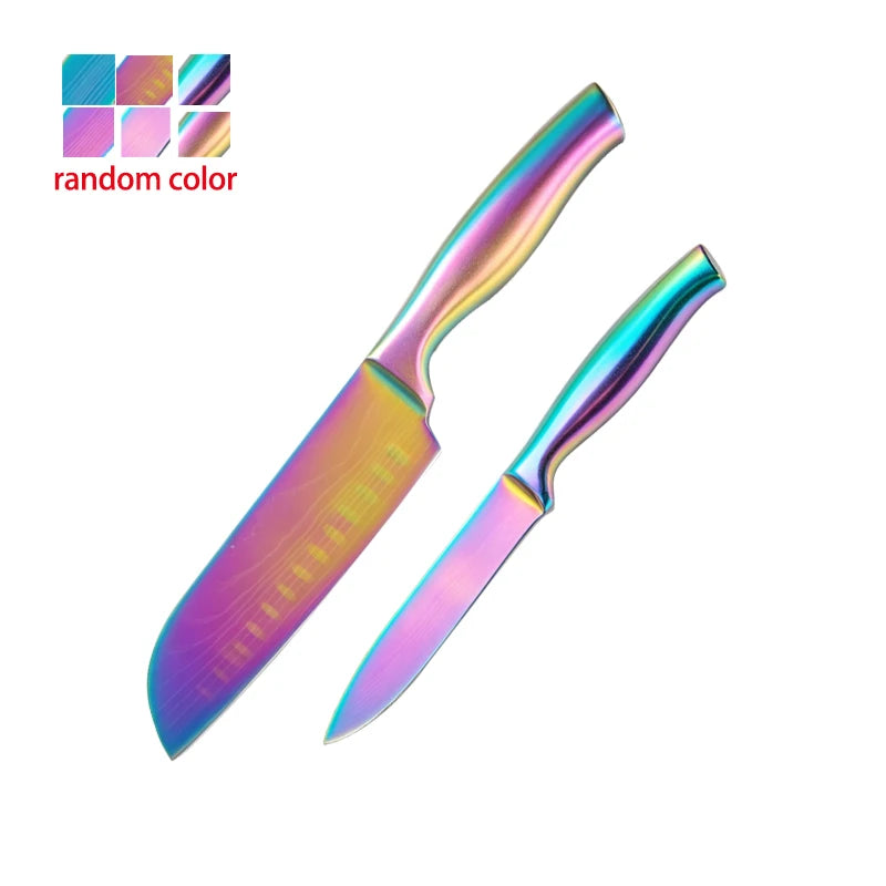 BAFENGS Rainbow Knife Set