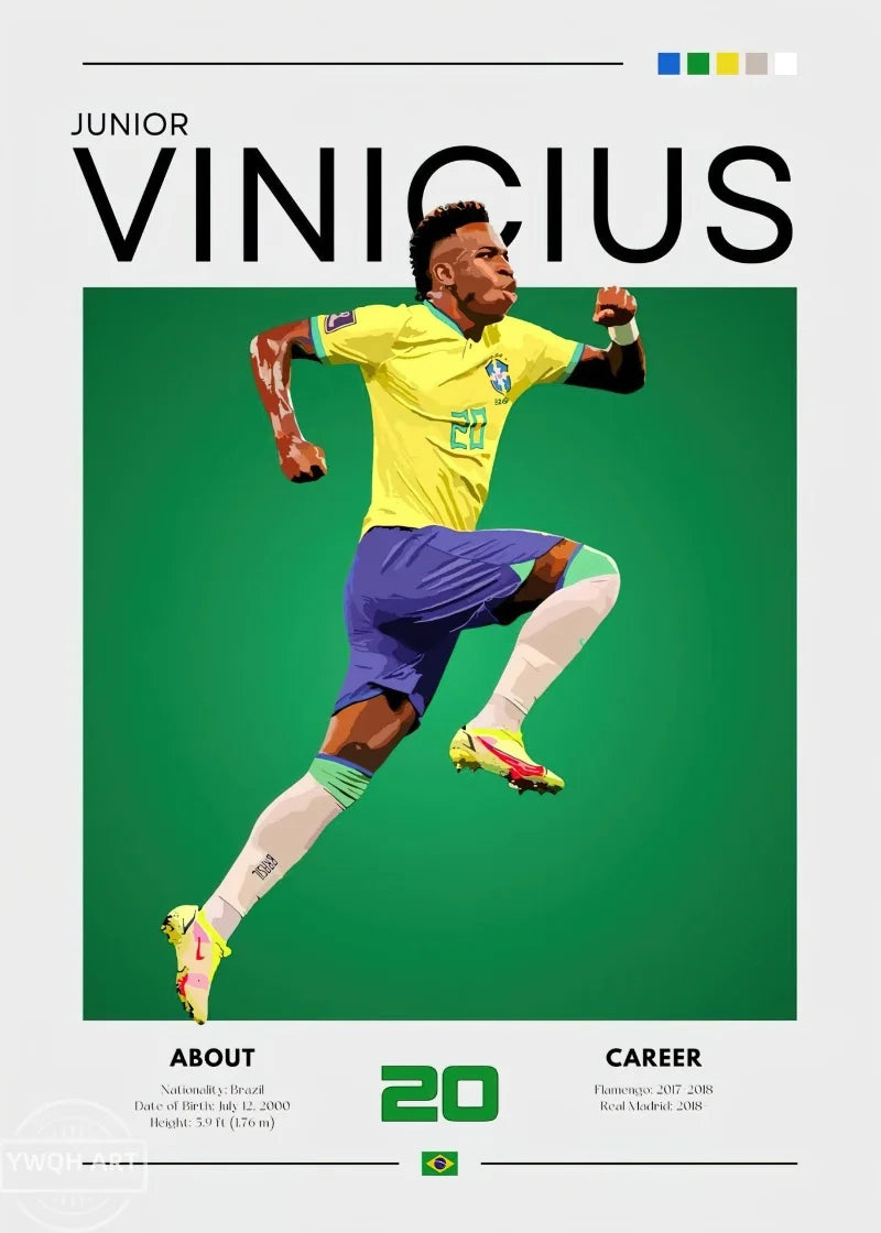 Modernes Fußball-Poster