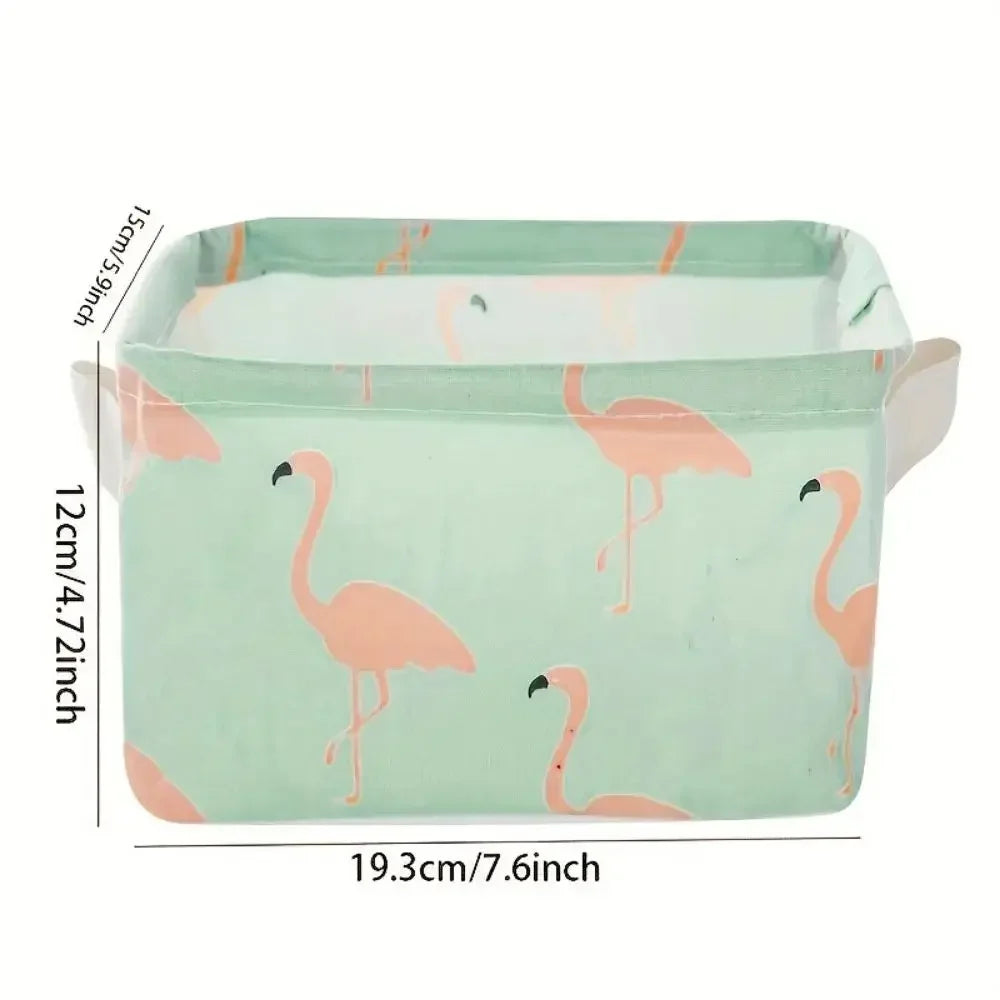 Praktischer Aufbewahrungskorb im Flamingo Style