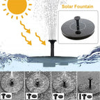 Solarbetriebene Fontäne