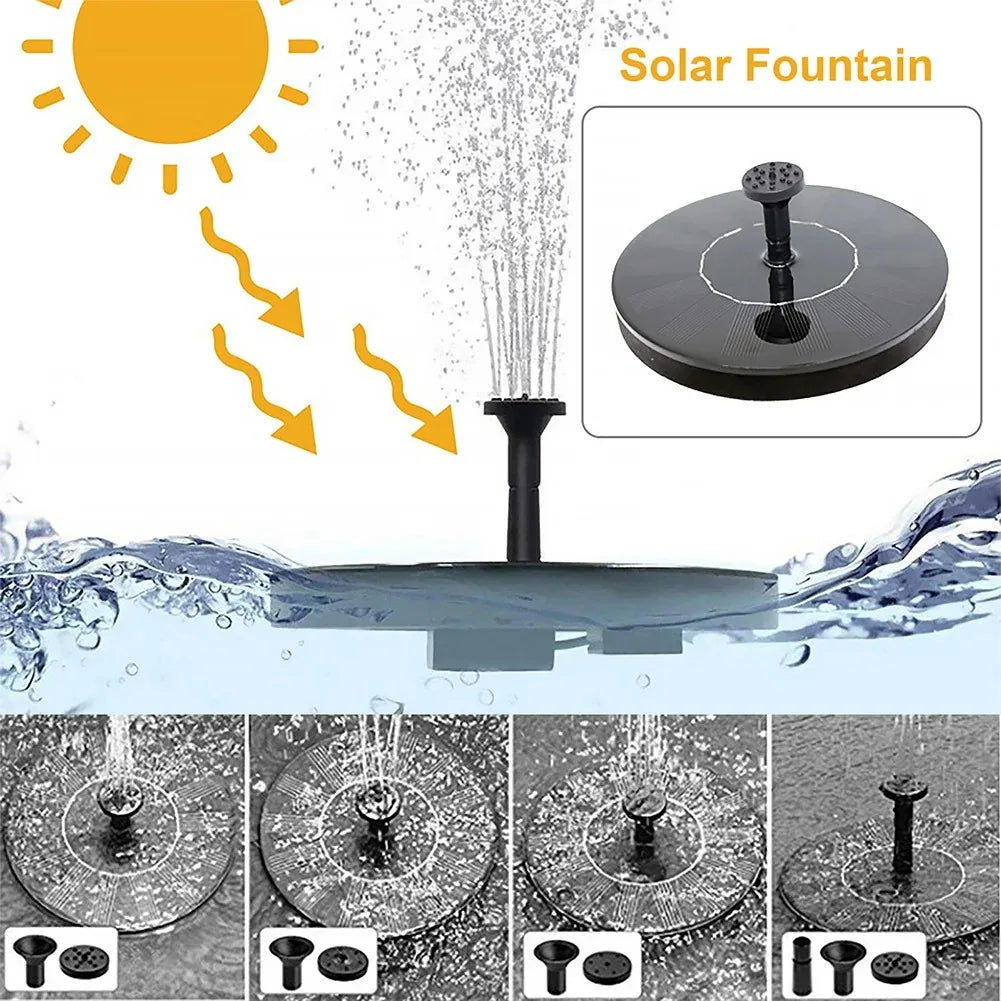 Solarbetriebene Fontäne