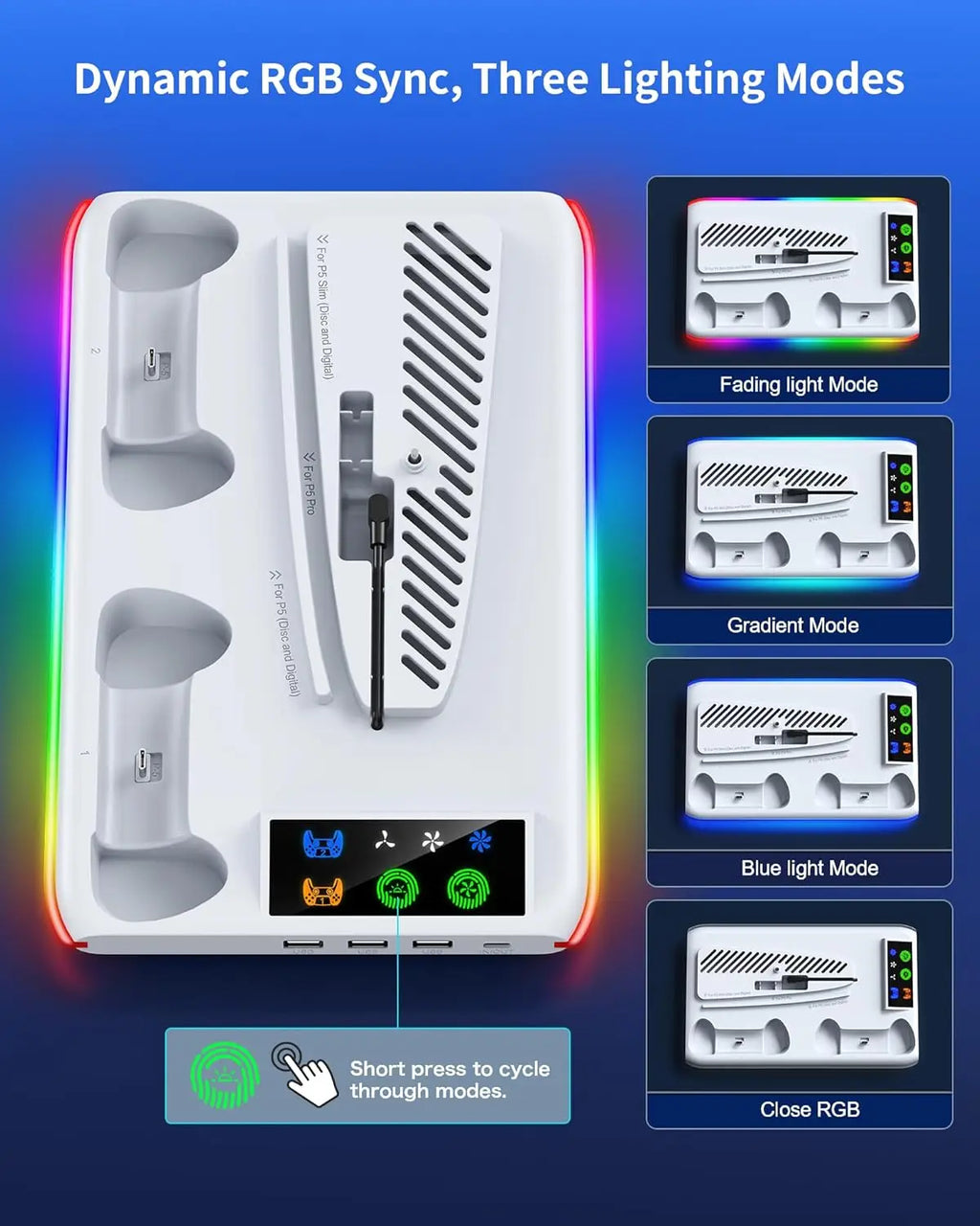 Cooling Stand und Ladestation für PS5/Slim/Pro