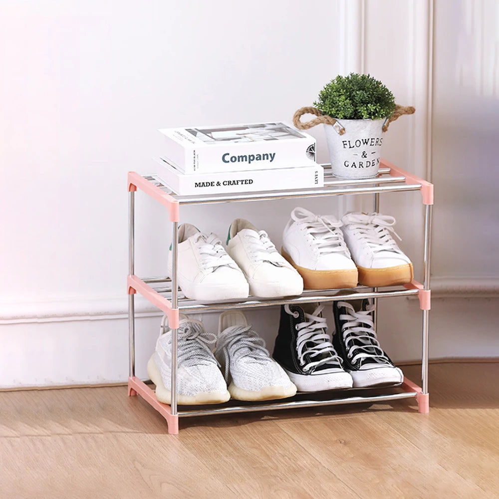 Praktisches Schuhregal mit 3-4 Ebenen