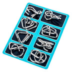 8er-Set Metall-Knobelspiele
