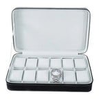 Elegante schwarze Uhrenbox