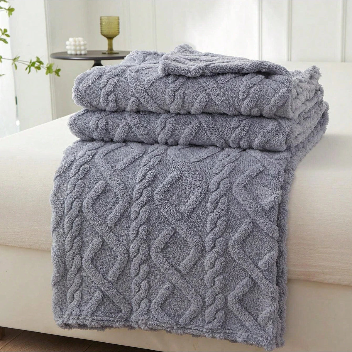 Kuschelweiches Coral Fleece Tagesdecke