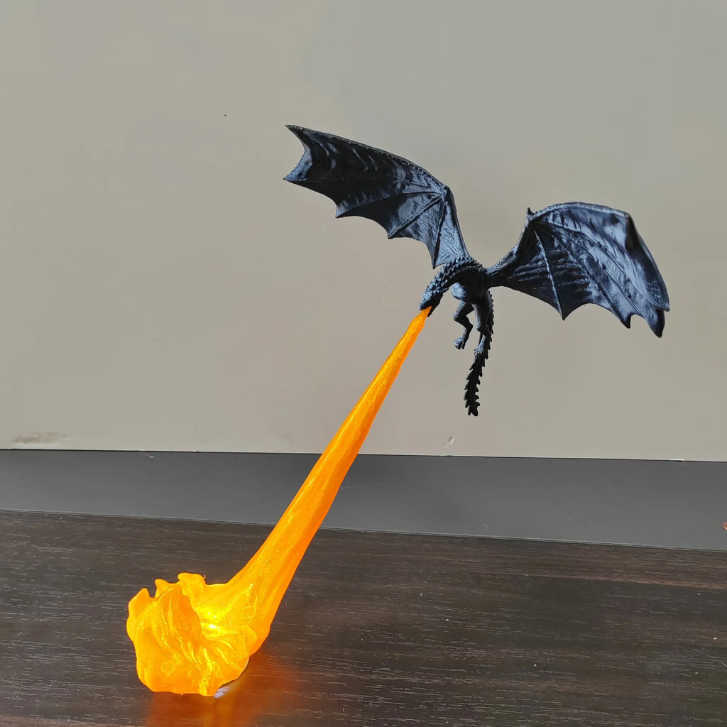 Atemberaubendes 3D-Drachenfiguren-Bücherregal