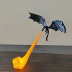 Atemberaubendes 3D-Drachenfiguren-Bücherregal