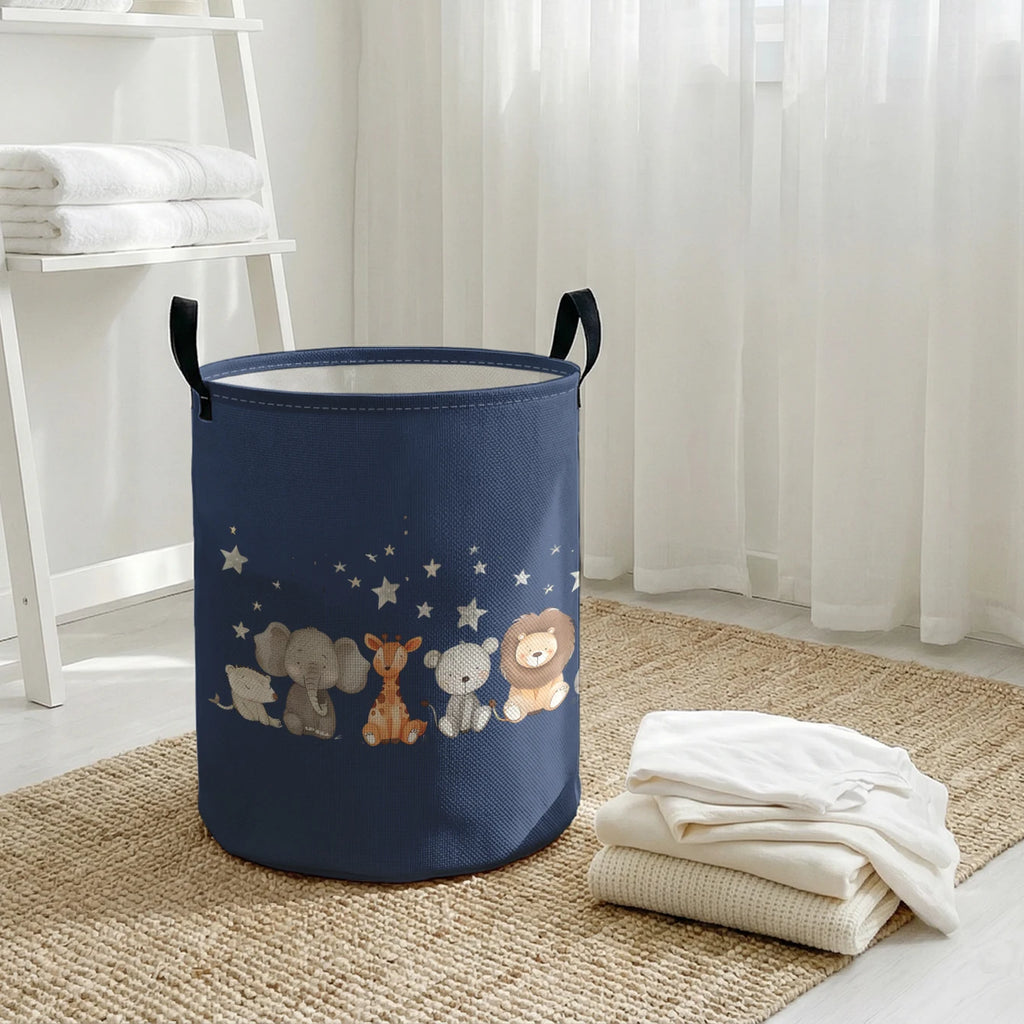 Hochwertige Wäschekorb mit tierischem Design