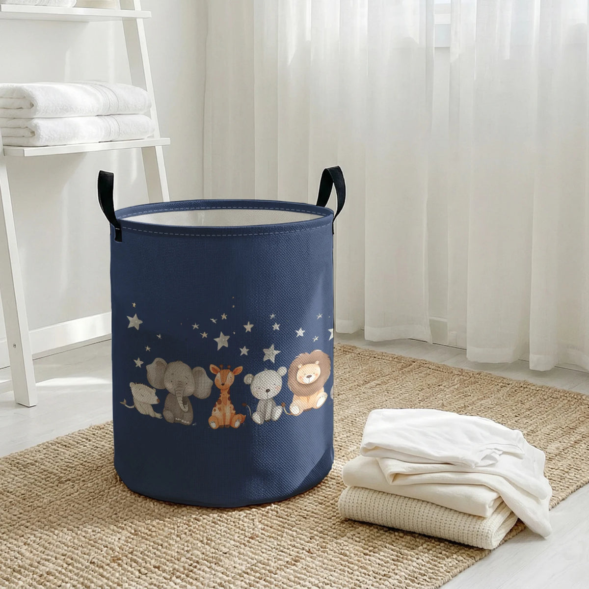 Hochwertige Wäschekorb mit tierischem Design
