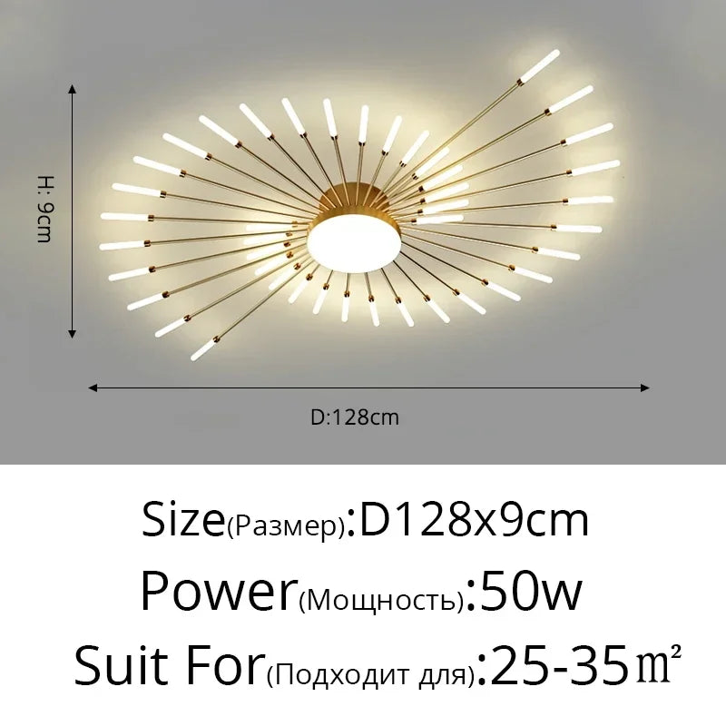 Elegante LED-Deckenleuchte