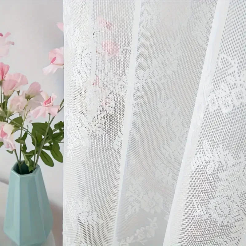 Elegantes Vintage-Spitzengardinen-Panel