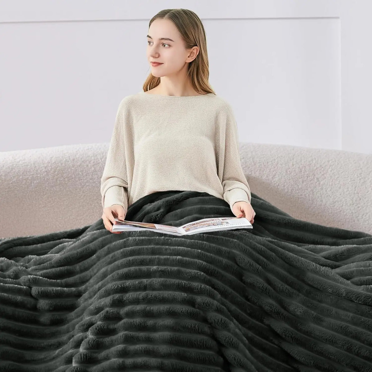 Premium-Fleece-Wohndecke