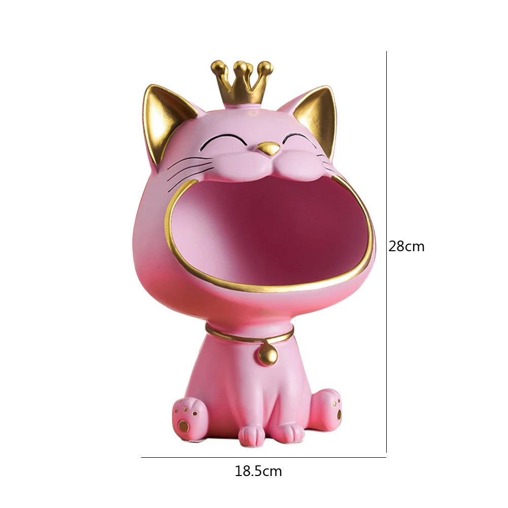 Charmante Glückskatzenfigur