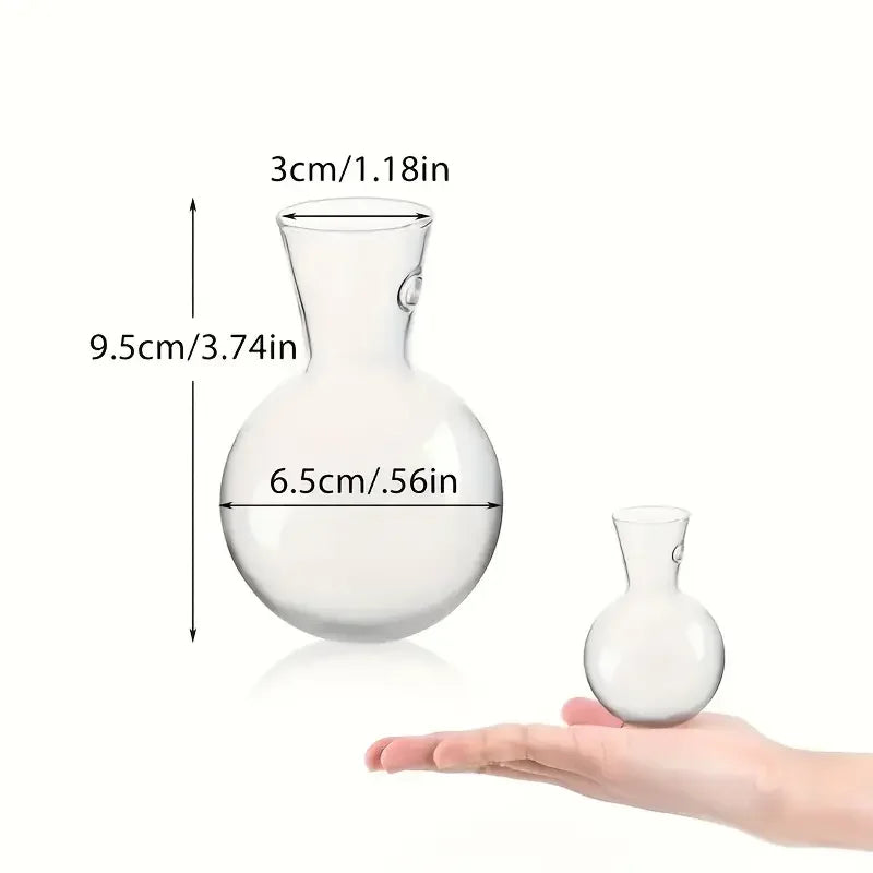 Elegante hängende Vase im Halbkreis-Design