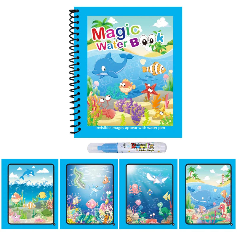 Wiederverwendbares Zauber-Wasser-Malbuch