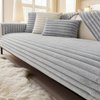 Sofaüberzug aus dickem Plüsch-Kunstfell