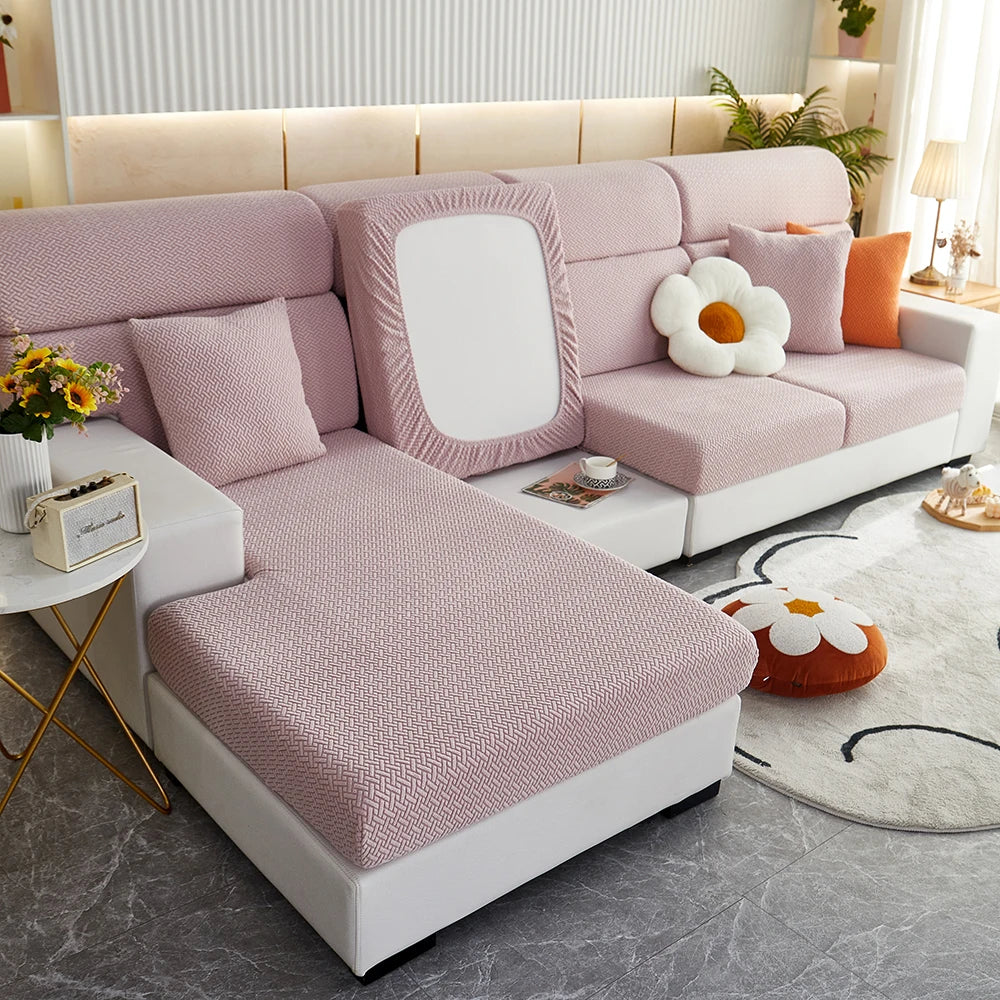 Eleganter Jacquard-Sofaüberzug