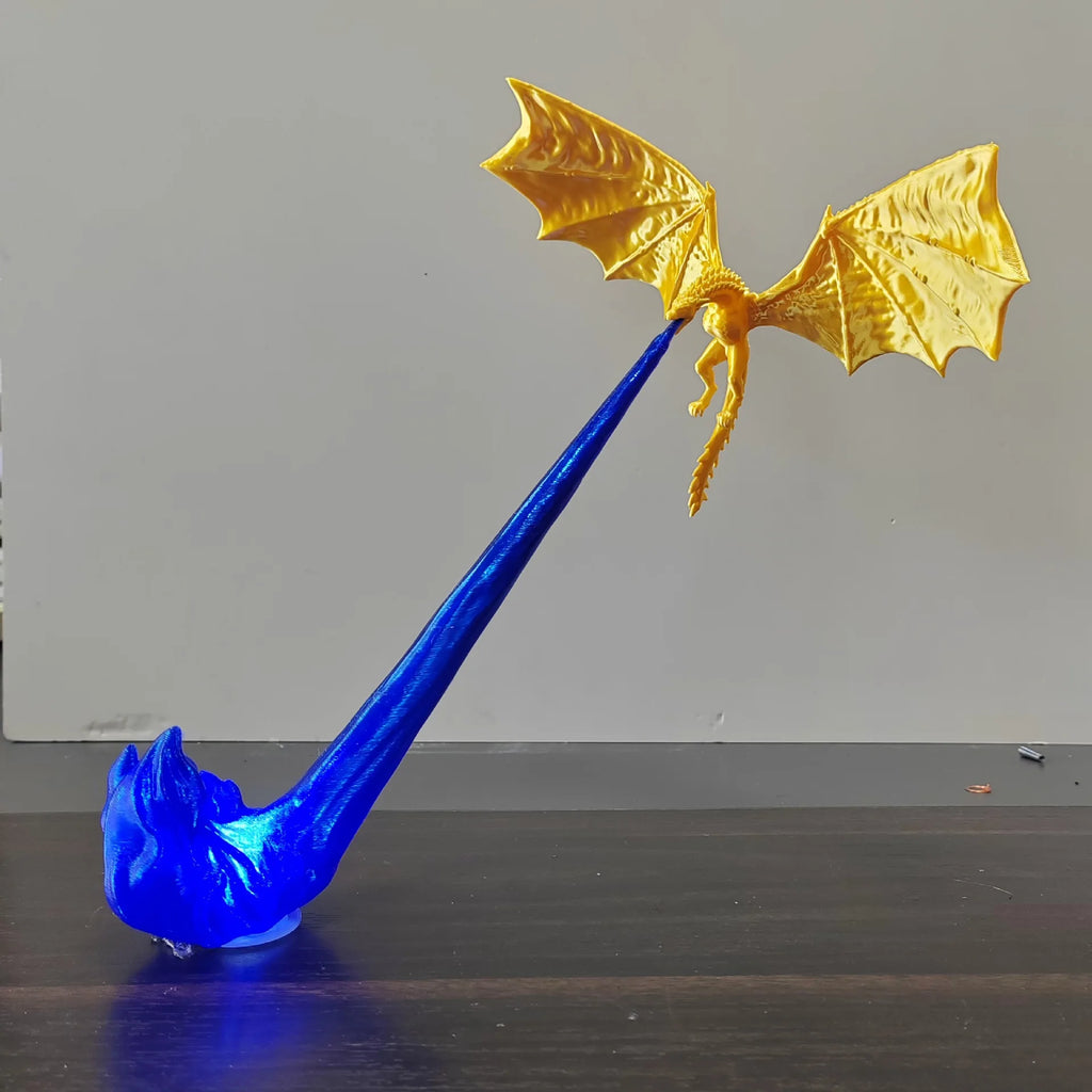 Atemberaubendes 3D-Drachenfiguren-Bücherregal